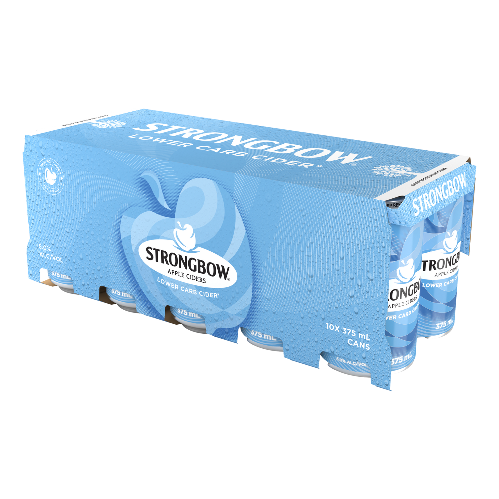 Strongbow Low Carb Apple Cider 375ml Can 10 Pack