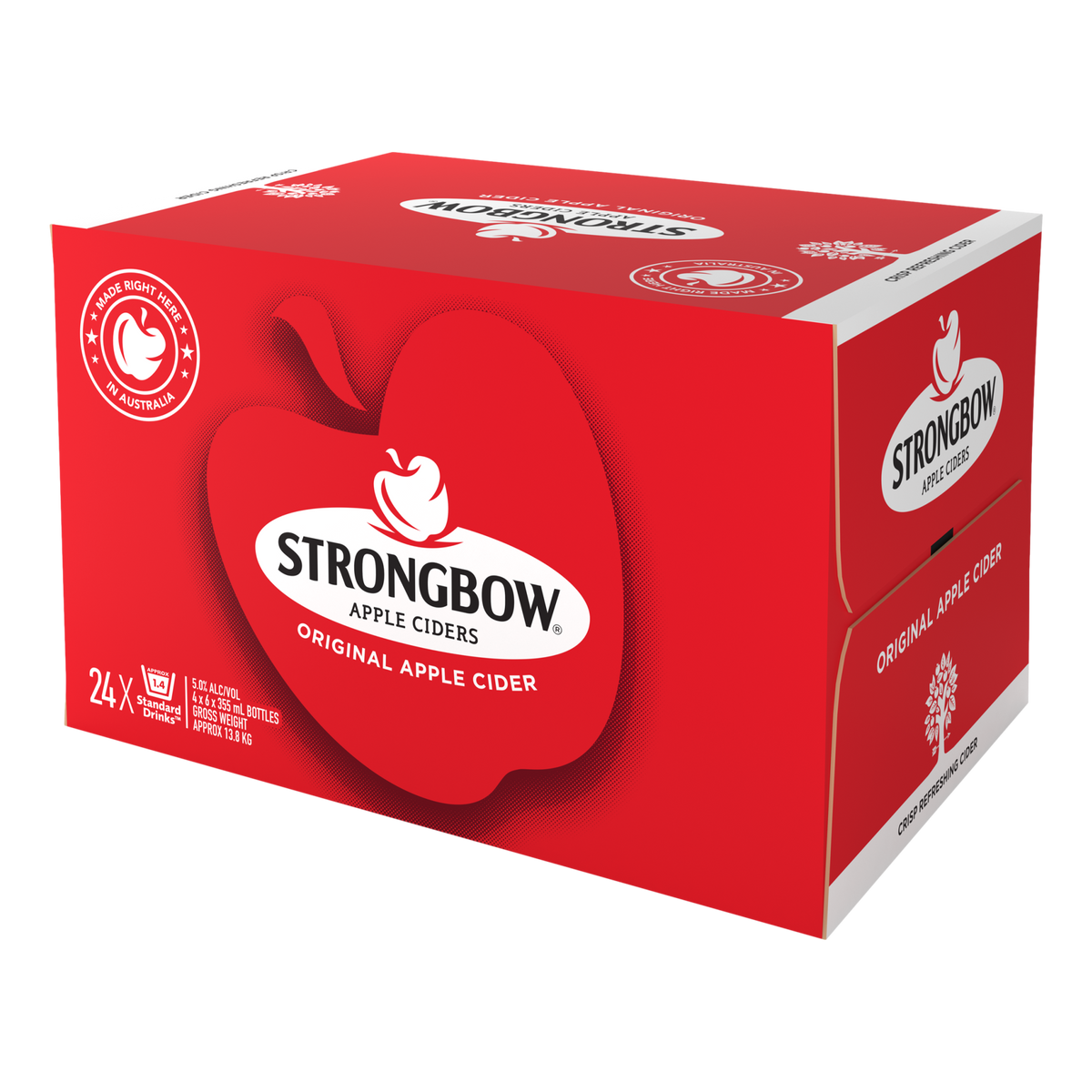 Strongbow Original Apple Cider 355ml Bottle Case of 24