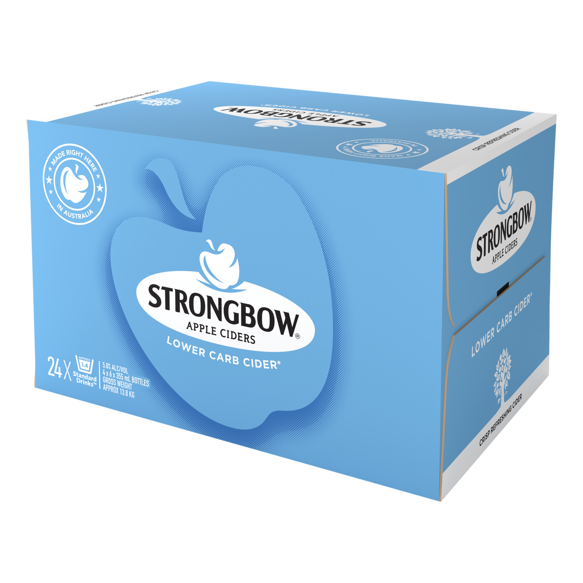 Strongbow Low Carb Apple Cider 355ml Bottle Case of 24