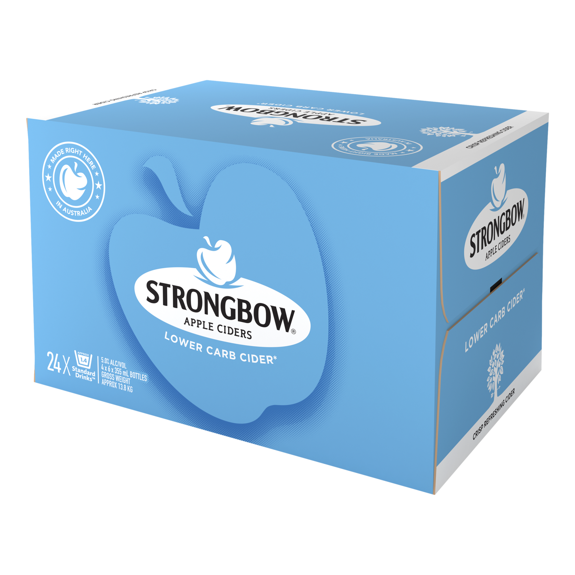 Strongbow Low Carb Apple Cider 355ml Bottle Case of 24