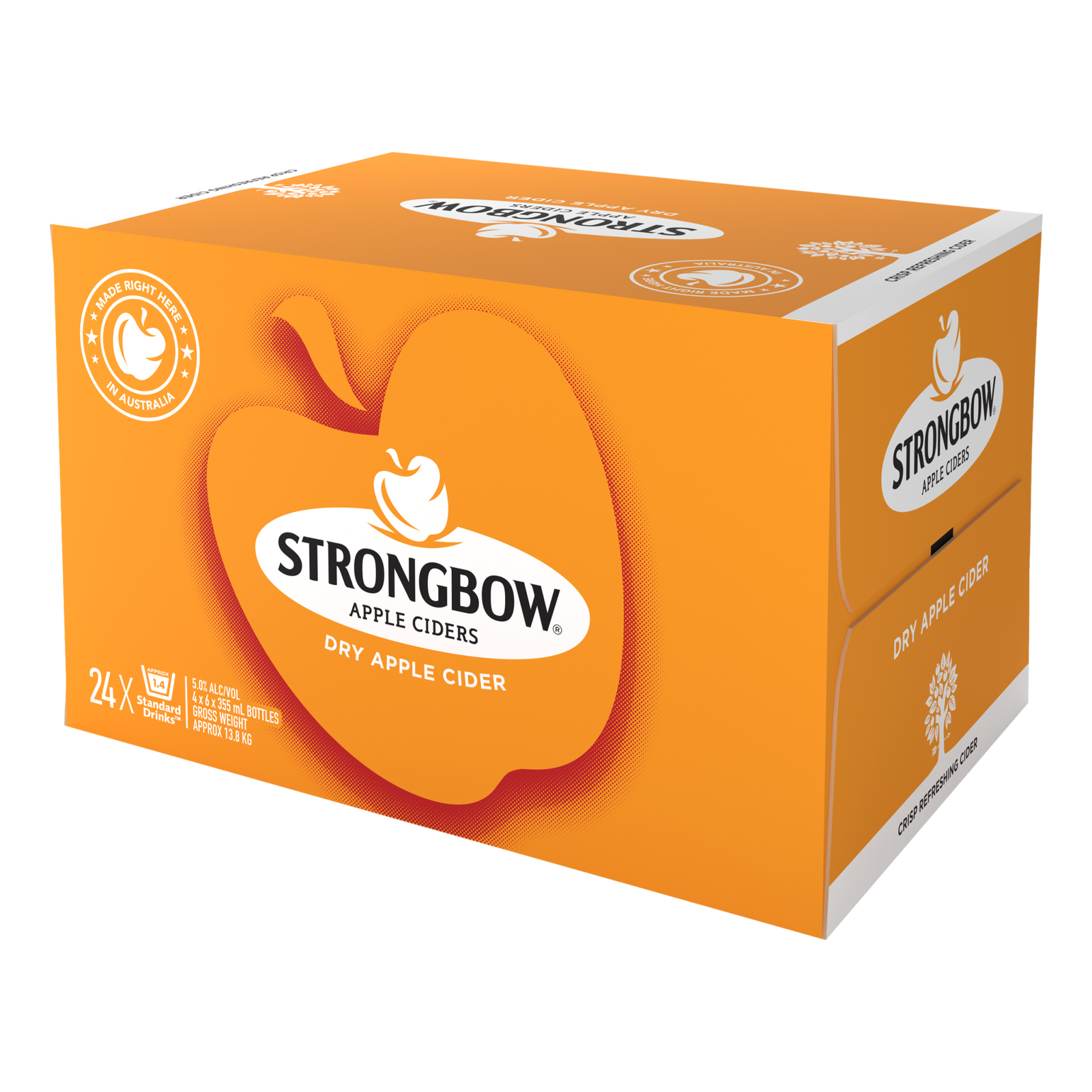 Strongbow Dry Apple Cider 355ml Bottle Case of 24
