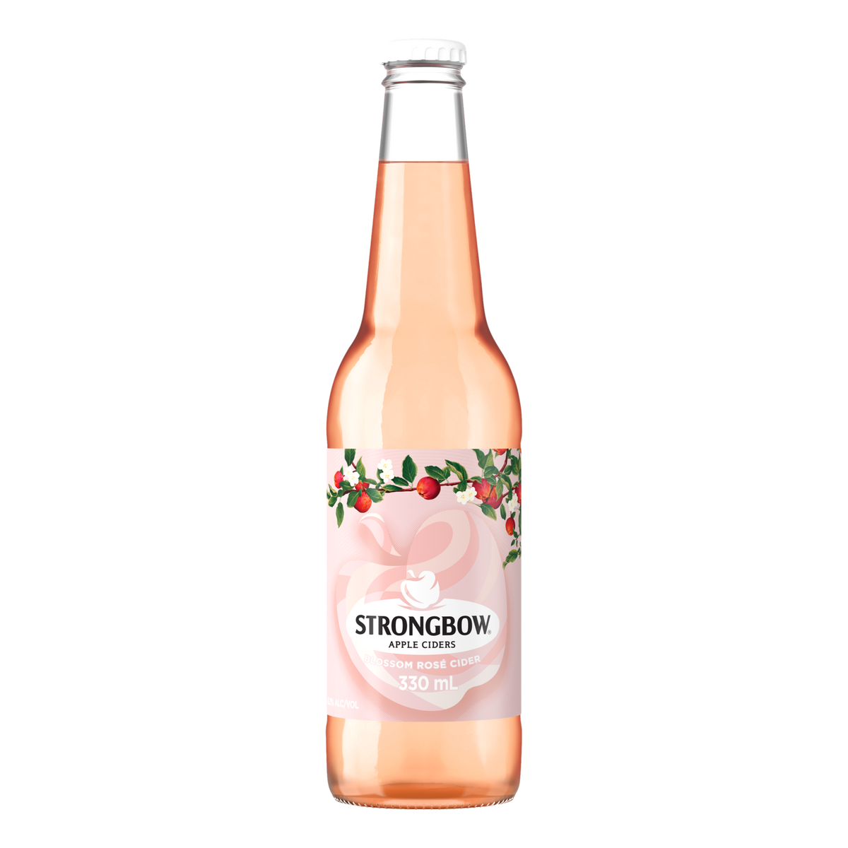 Strongbow Blossom Rose Sparkling Apple Cider 330ml Bottle 6 Pack