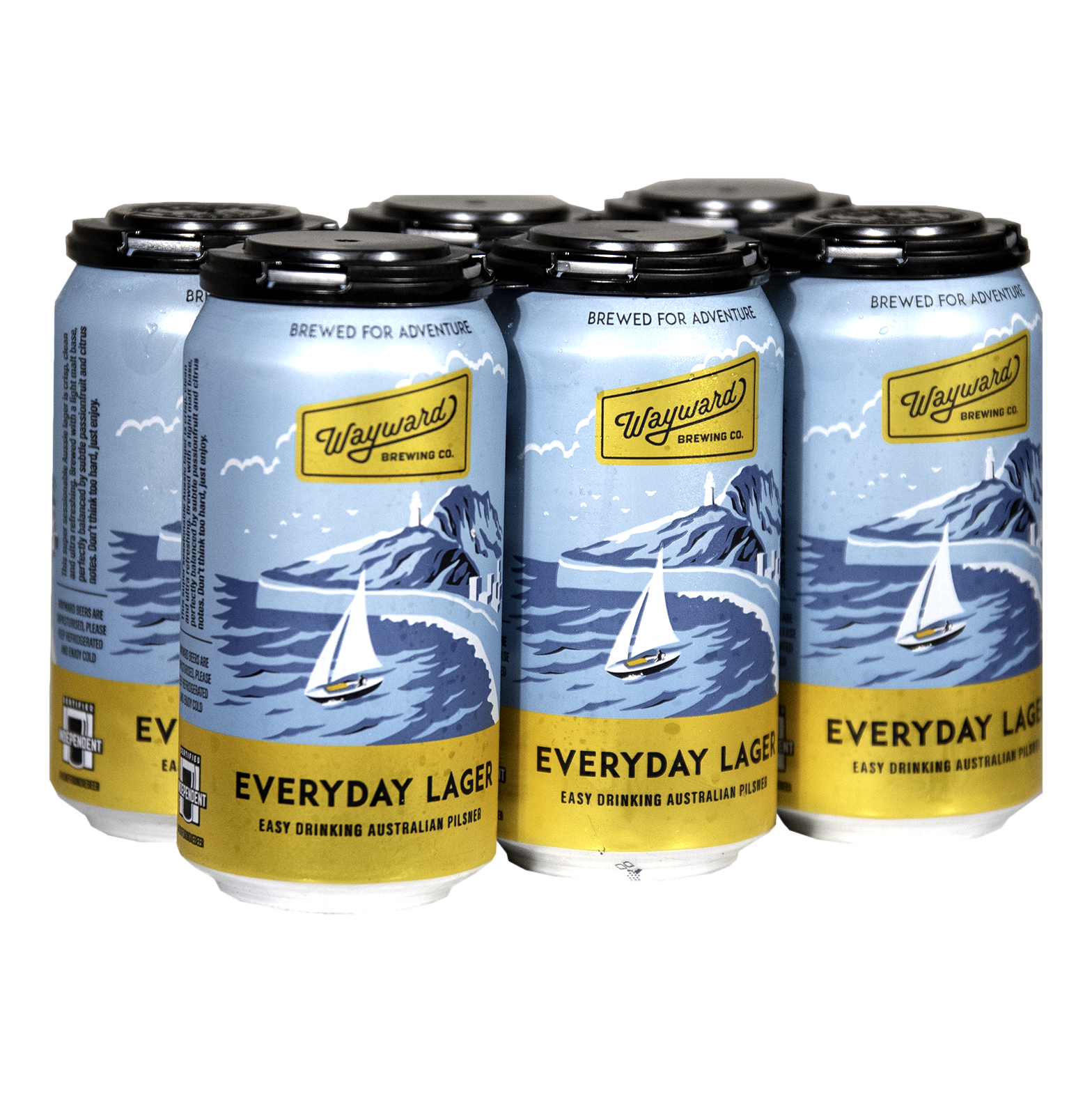 Wayward Everyday Lager 375ml Can 6 Pack