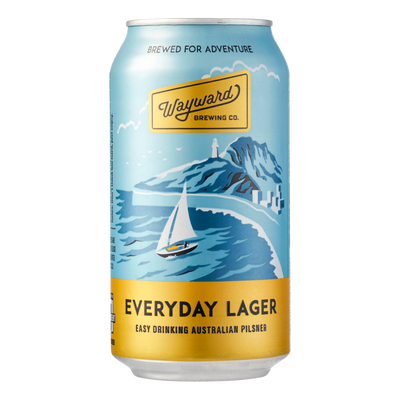 Wayward Everyday Lager 375ml Can 6 Pack