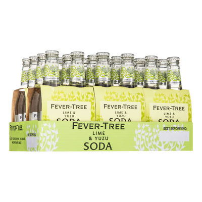 Fever Tree Lime & Yuzu Soda 200ml Bottle Case of 24