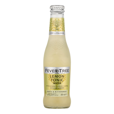 Fever Tree Sicilian Lemon Tonic Water 200ml Bottle 4 Pack