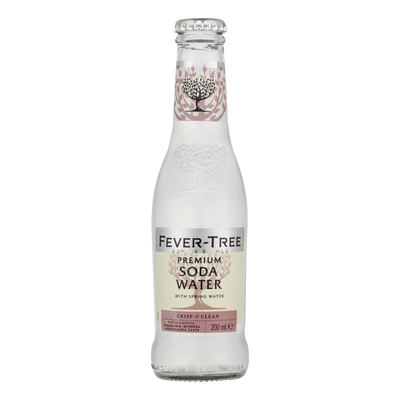 Fever Tree Premium Soda Water 200ml Bottle 4 Pack