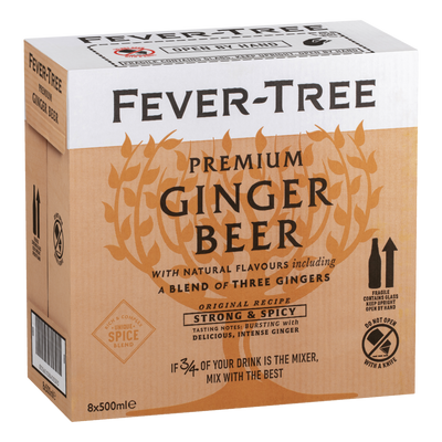 Fever Tree Premium Ginger Beer 500ml Bottle Case of 8