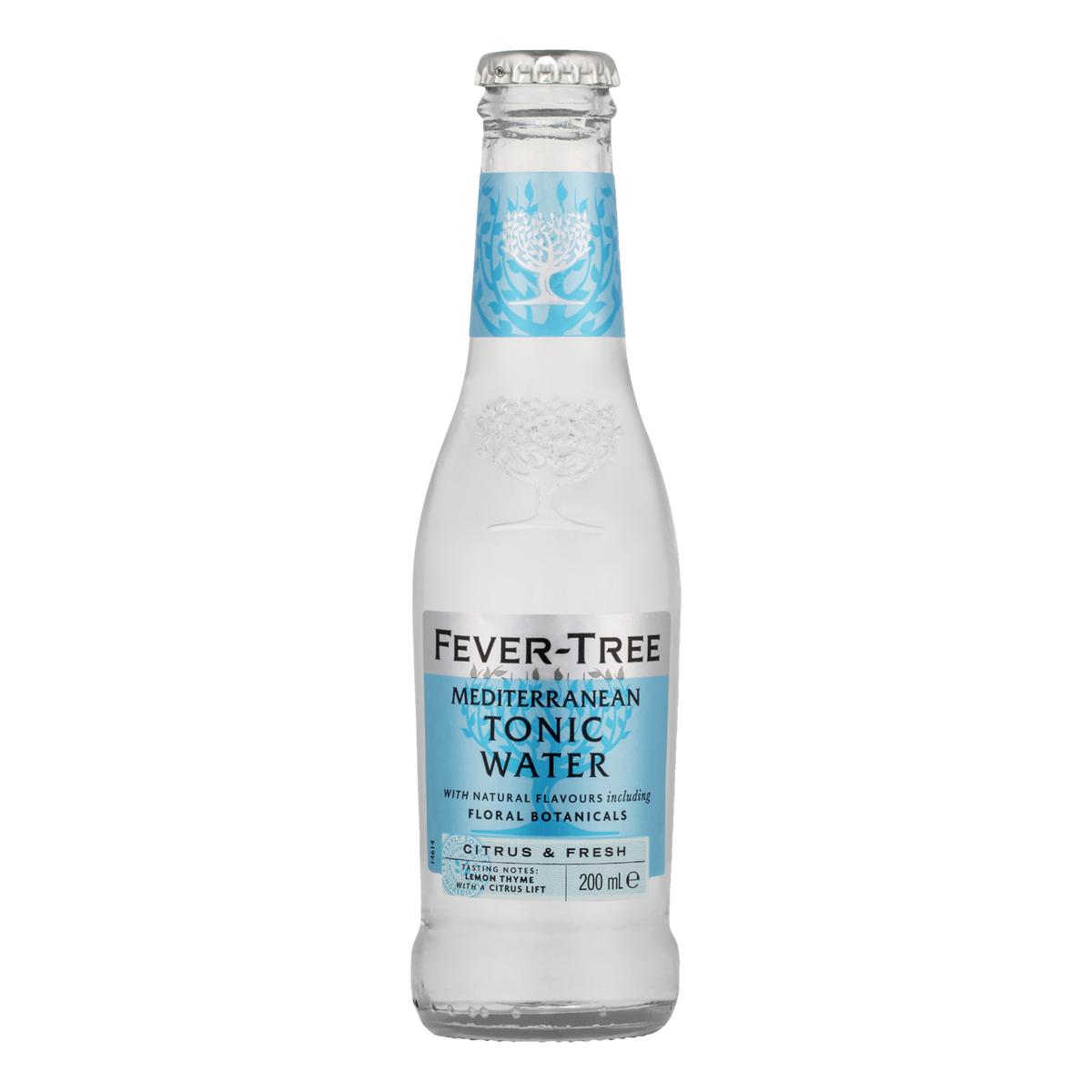 Fever Tree Mediterranean Tonic Water 200ml Bottle 4 Pack