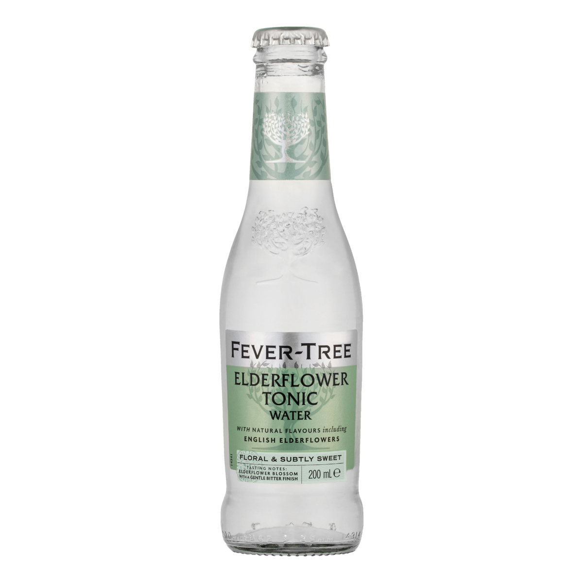 Fever Tree Elderflower Tonic Water 200ml Bottle 4 Pack