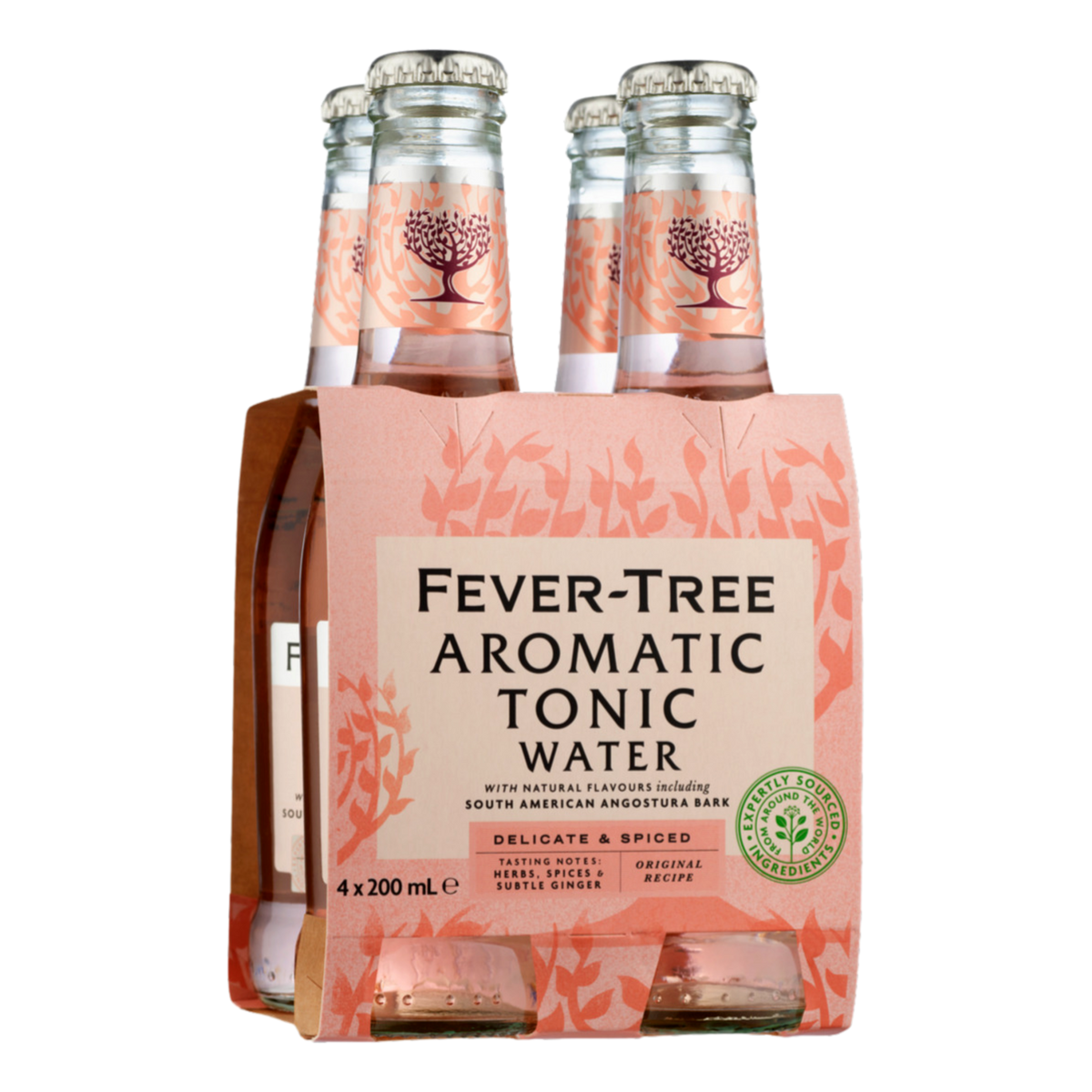 Fever Tree Aromatic Tonic Water 200ml Bottle 4 Pack