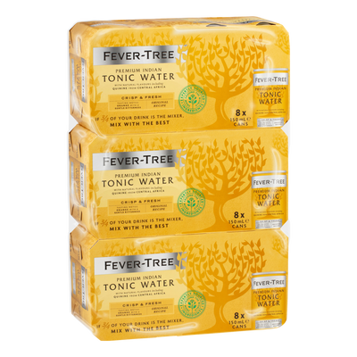 Fever Tree Premium Indian Tonic Water 150ml Can Case of 24