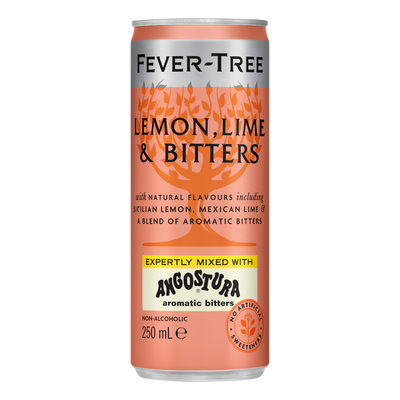 Fever Tree Lemon Lime & Bitters 250ml Can Case of 24