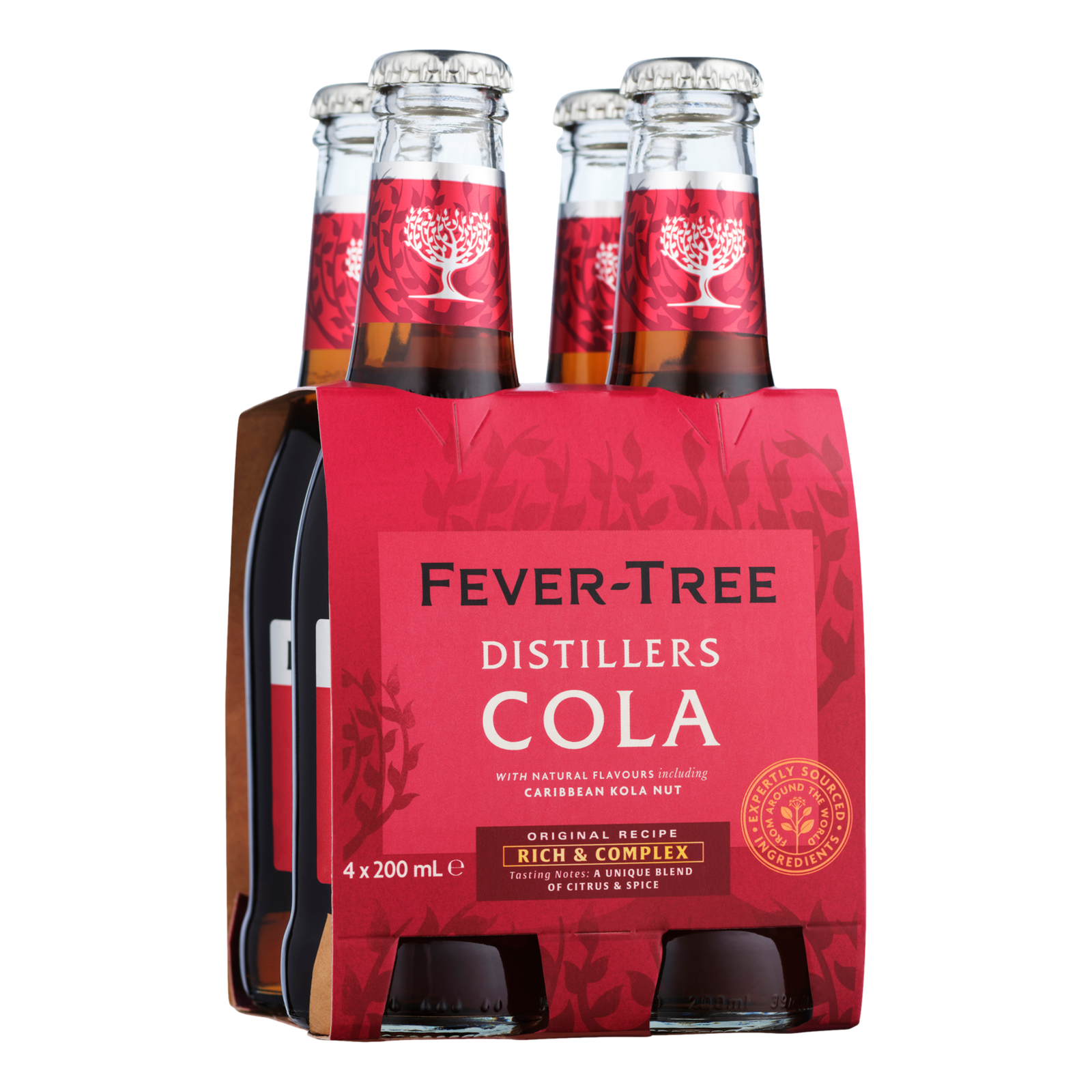 Fever Tree Distillers Cola 200ml Bottle 4 Pack