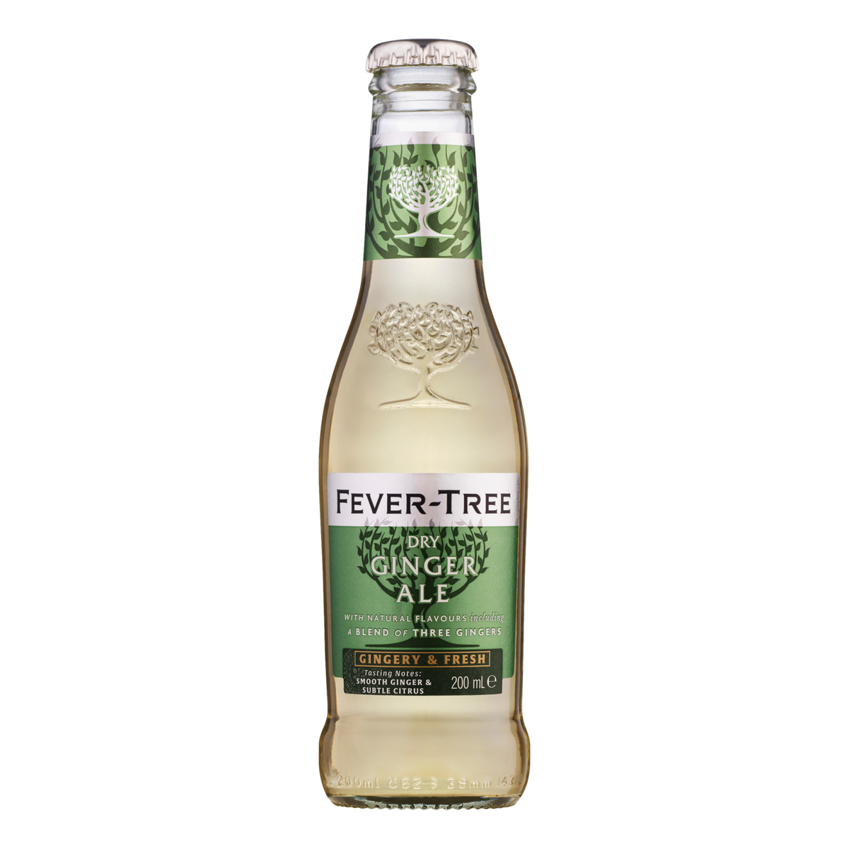 Fever Tree Premium Dry Ginger Ale 200ml Bottle Case of 24