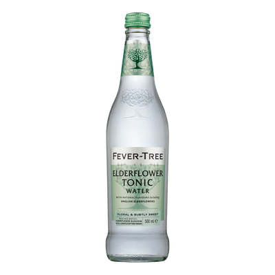 Fever Tree Elderflower Tonic Water 500ml Bottle Case of 8