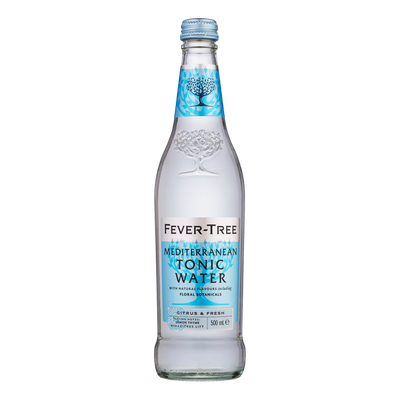 Fever Tree Mediterranean Tonic Water 500ml Bottle Case of 8