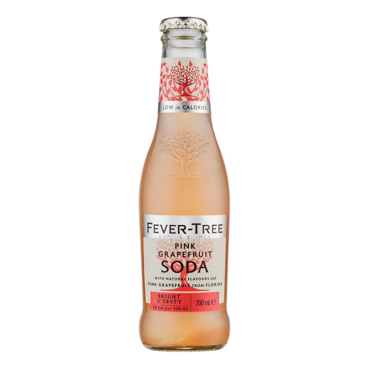 Fever Tree Pink Grapefruit Soda 200ml Bottle Case of 24