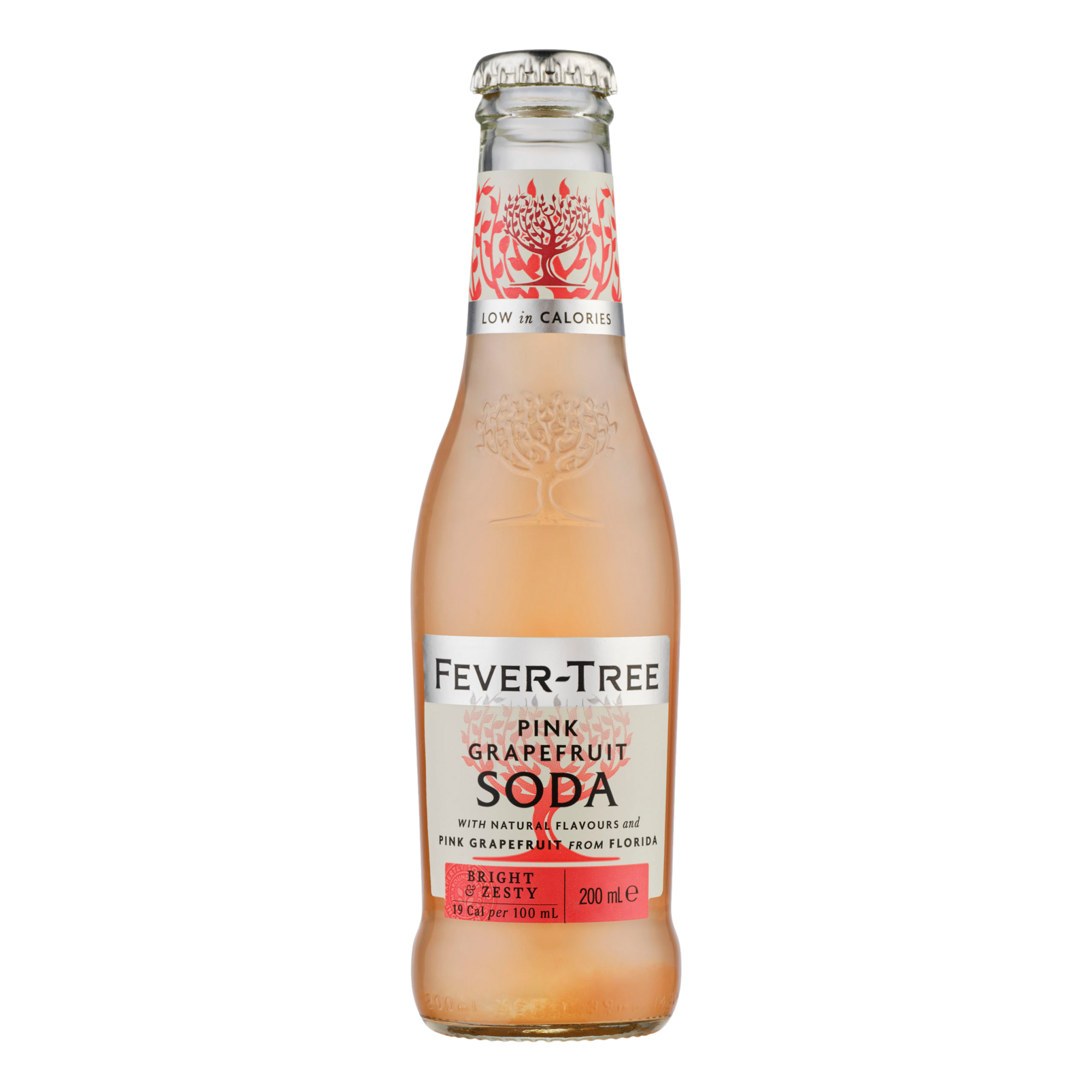 Fever Tree Pink Grapefruit Soda 200ml Bottle Case of 24