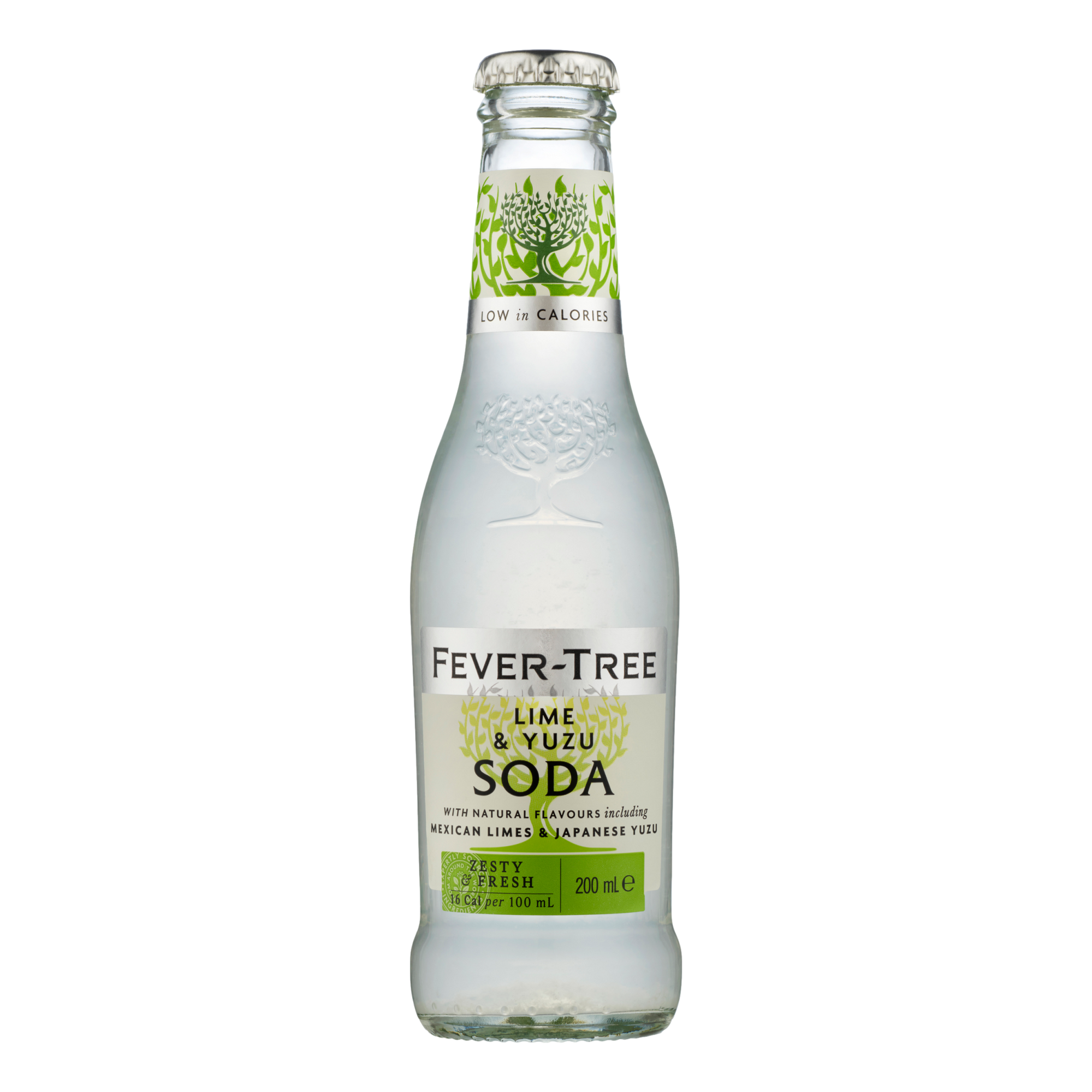 Fever Tree Lime & Yuzu Soda 200ml Bottle Case of 24