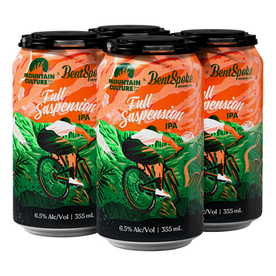 Mountain Culture x Bentspoke Full Suspension IPA 6.5% 355ml Can 4 Pack - Camperdown Cellars