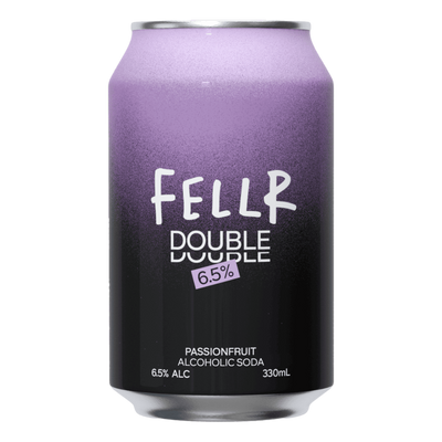 Fellr DOUBLE Seltzer Passionfruit 6% 330ml Can Case of 24