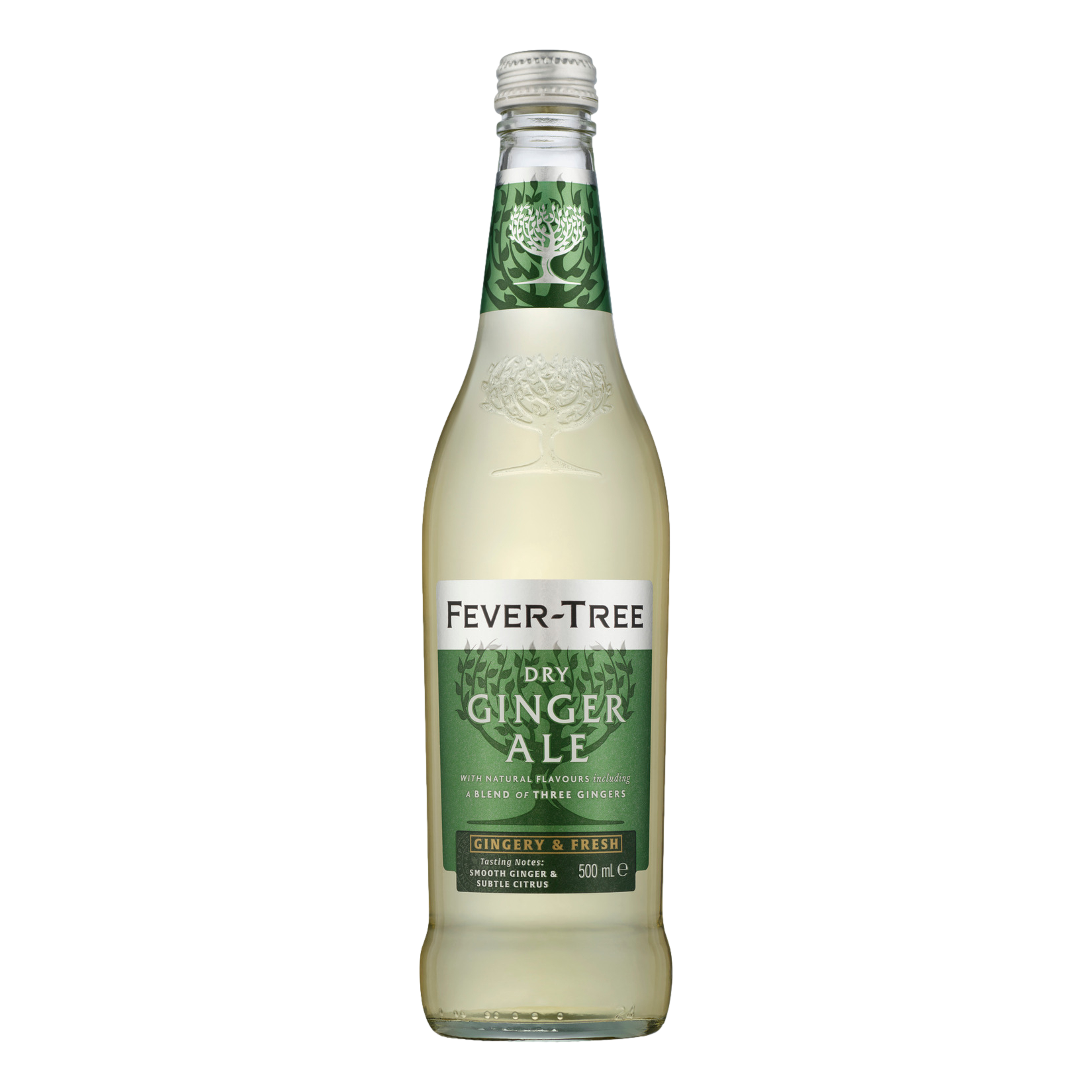 Fever Tree Premium Dry Ginger Ale 500ml Bottle Single