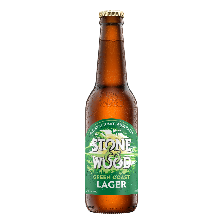 Stone & Wood Green Coast Lager 330ml Bottle 6 Pack