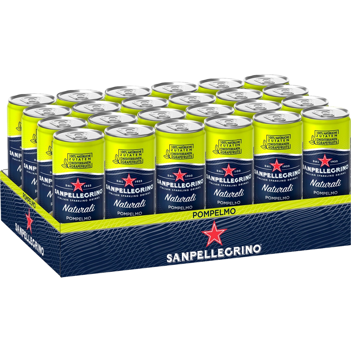 San Pellegrino Naturali Pompelmo 330ml Can Case of 24