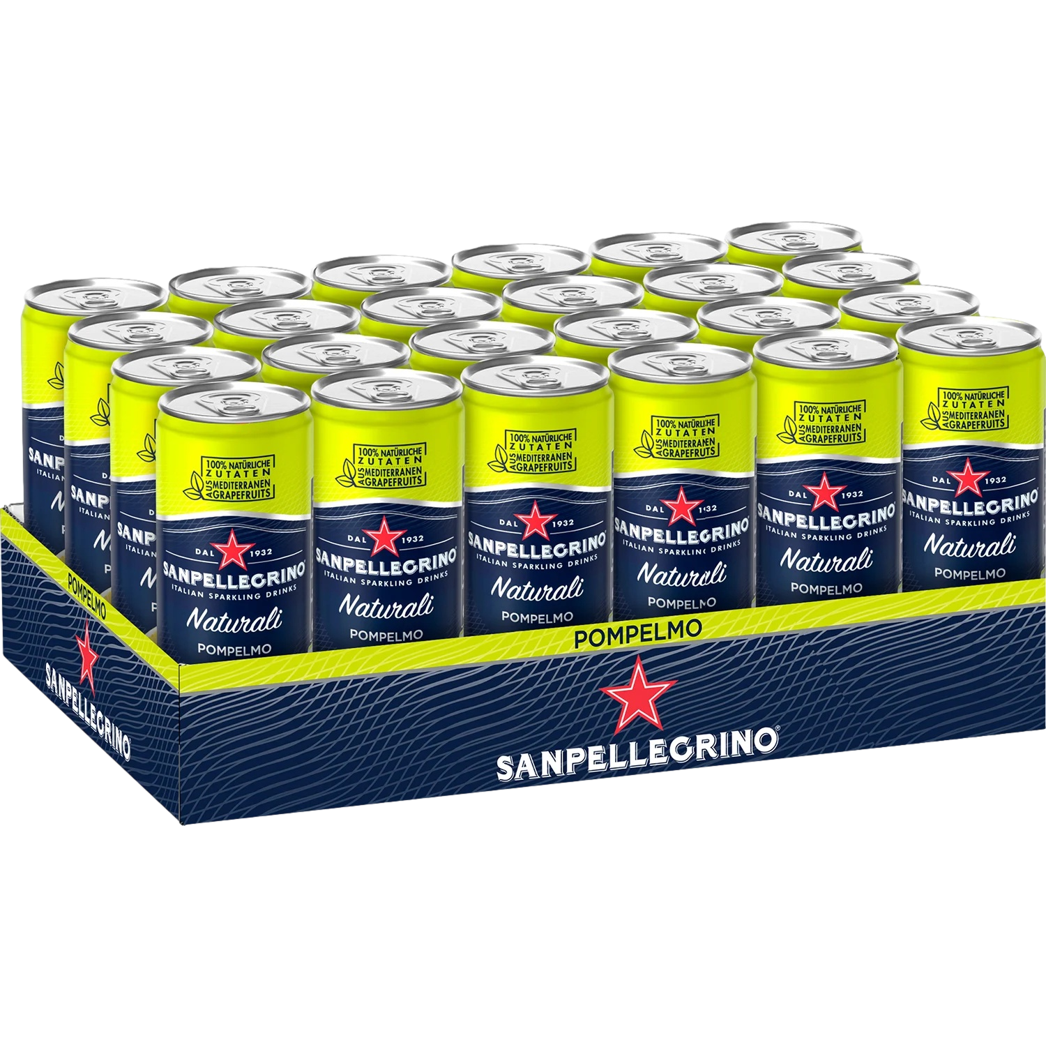 San Pellegrino Naturali Pompelmo 330ml Can Case of 24