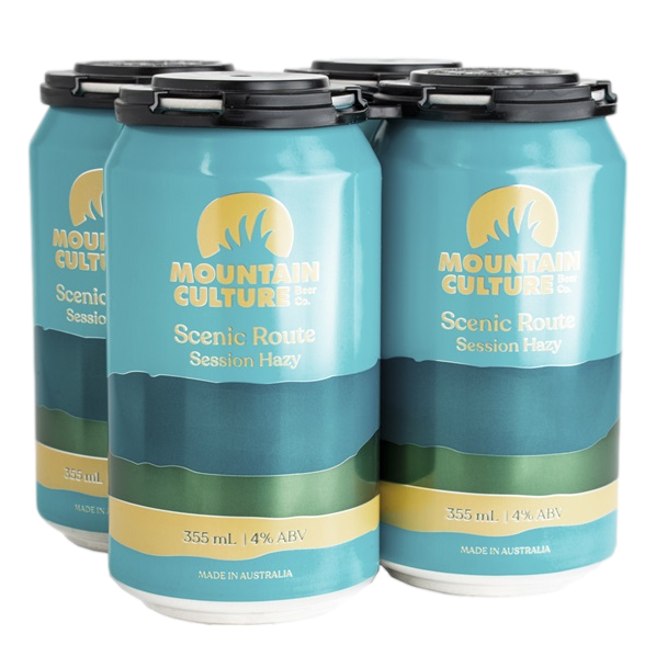 Mountain Culture Scenic Route Session Hazy Pale Ale 355ml Can 4 Pack