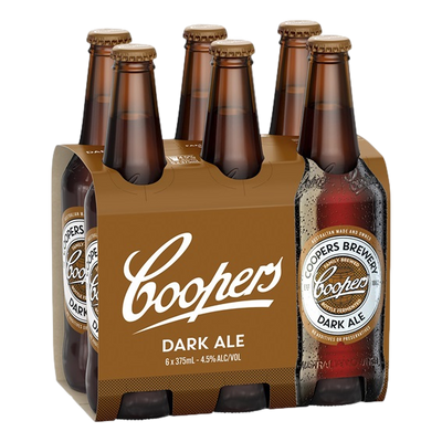 Coopers Dark Ale 4.5% 375ml Bottle 6 Pack