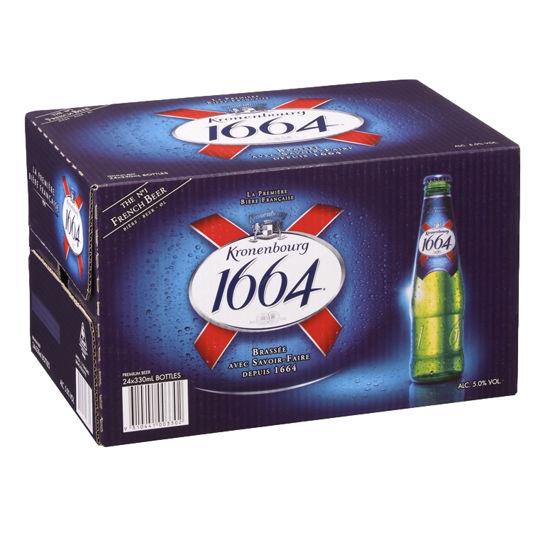 Kronenbourg 1664 Lager 330ml Bottle Case of 24 - Camperdown Cellars