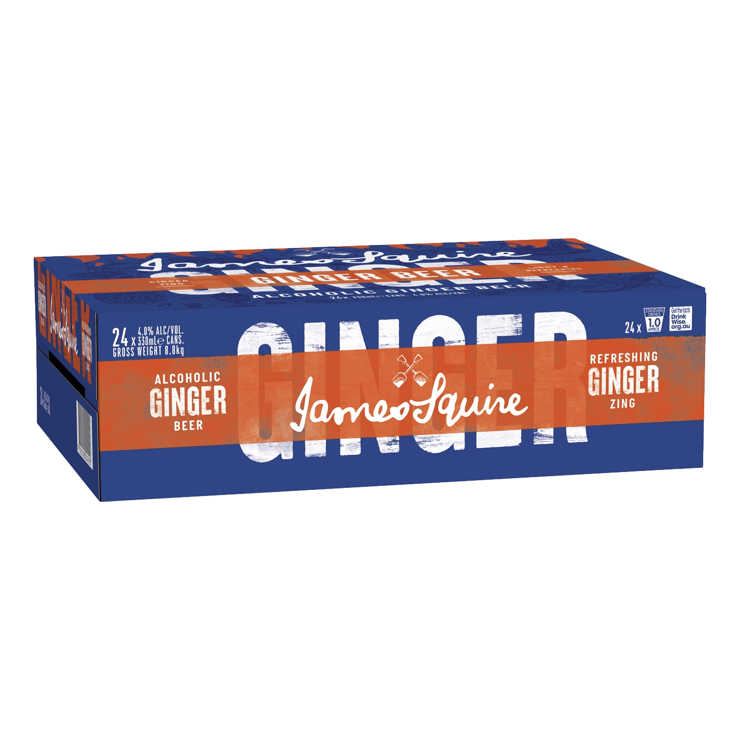 James Squire Alcoholic Ginger Beer 330ml Can Case of 24