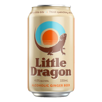 Little Dragon Alcoholic Ginger Beer 330ml Can Case of 24