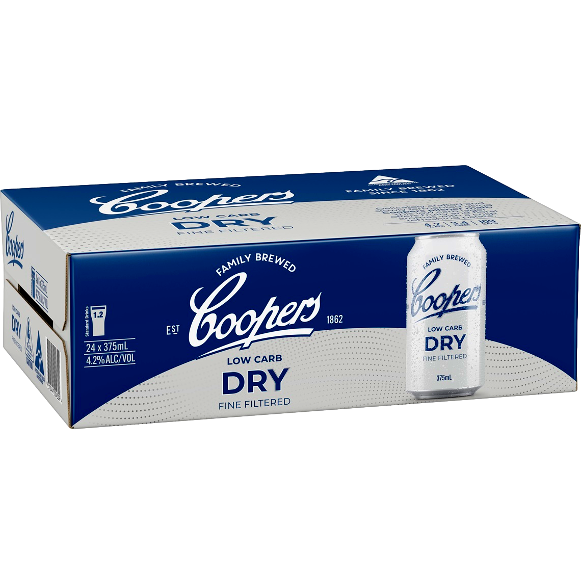 Coopers Dry Low Carb Lager 4.2% 375ml Can Case of 24