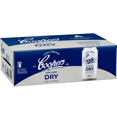 Coopers Dry Low Carb Lager 4.2% 375ml Can Case of 24