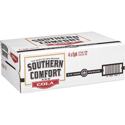 Southern Comfort & Cola 375ml Can Case of 24