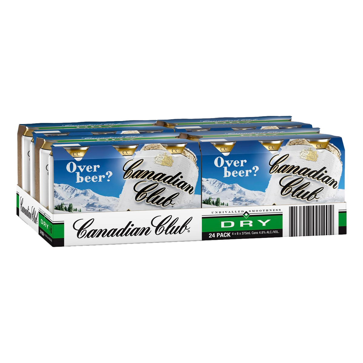 Canadian Club Whisky & Dry 375ml Can Case of 24