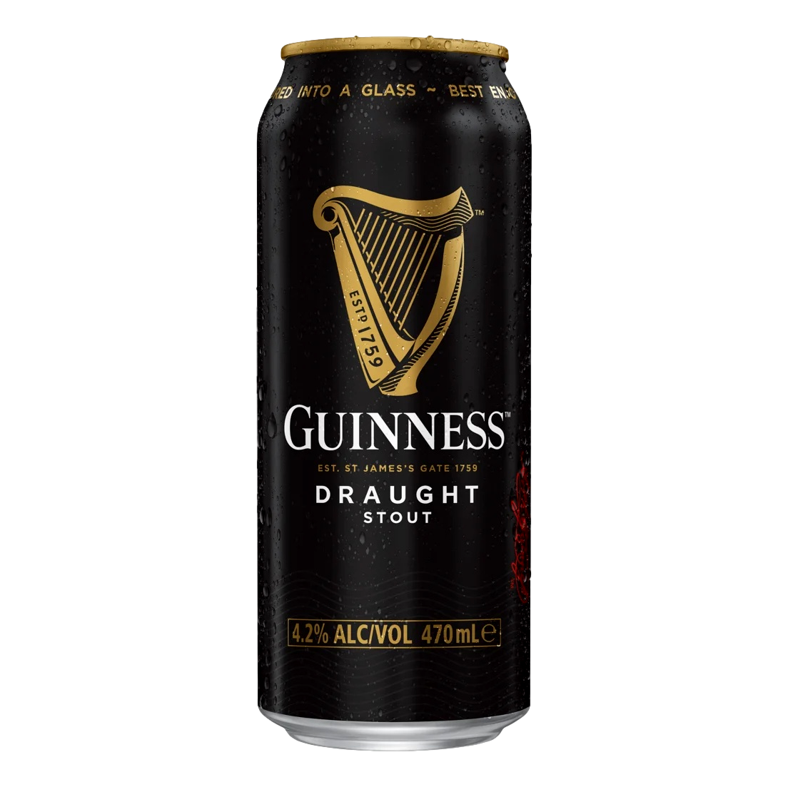 Guinness Draught Stout 470ml Can Single