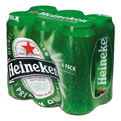 Heineken Original Lager 500ml Can 6 Pack