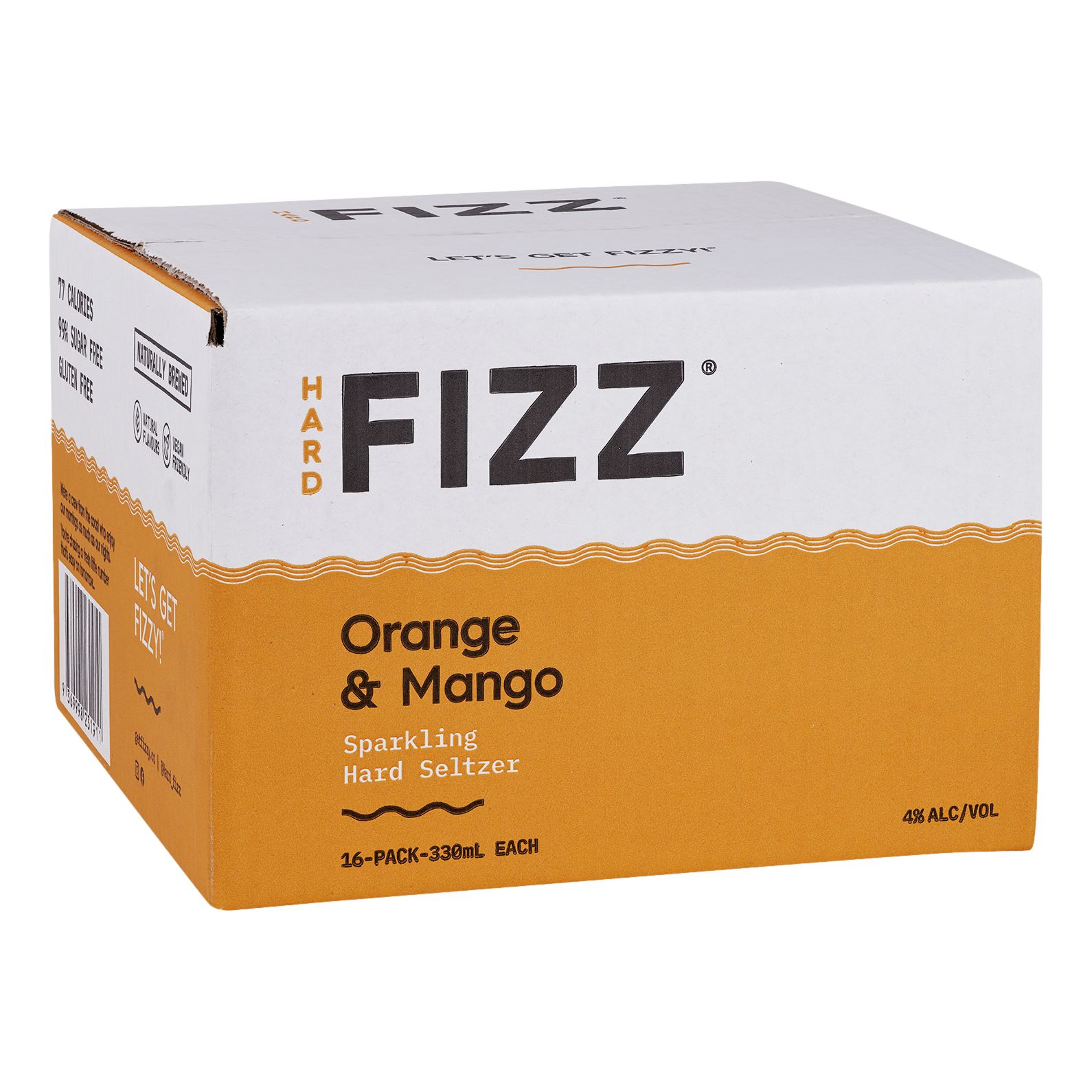 Hard Fizz Orange & Mango Seltzer 330ml Can Case of 16