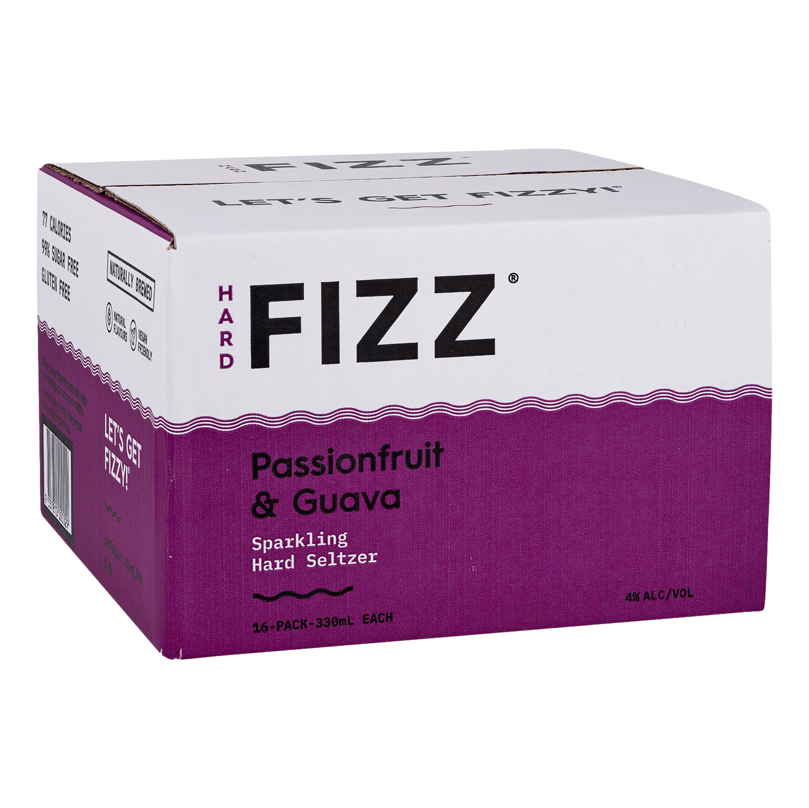 Hard Fizz Passionfruit & Guava Seltzer 330ml Can Case of 16
