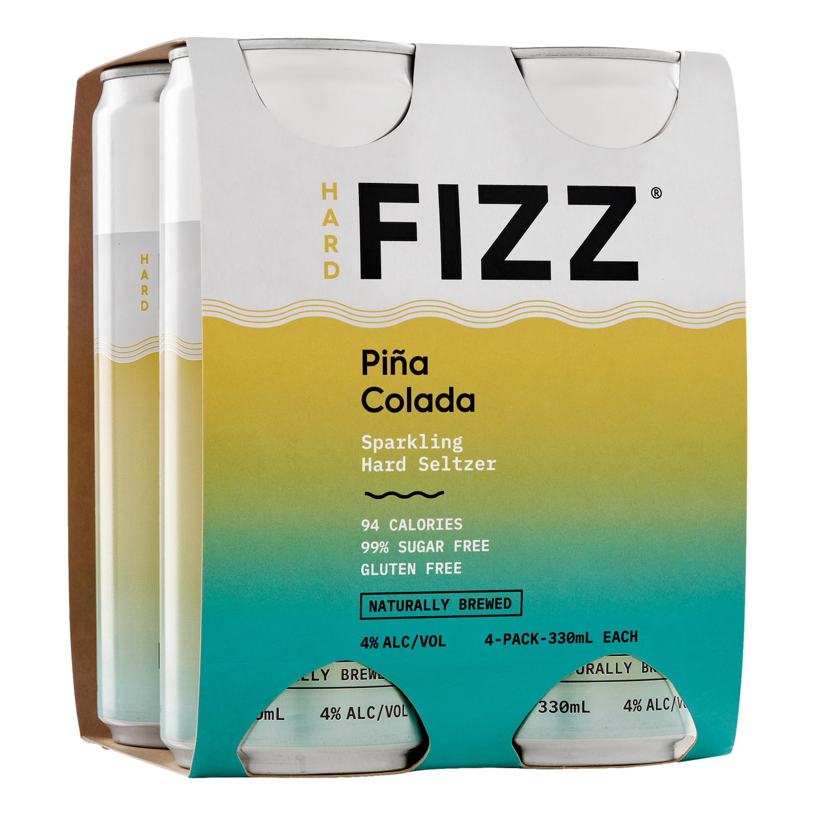 Hard Fizz Pina Colada Seltzer 330ml Can 4 Pack