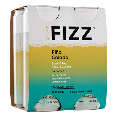 Hard Fizz Pina Colada Seltzer 330ml Can 4 Pack