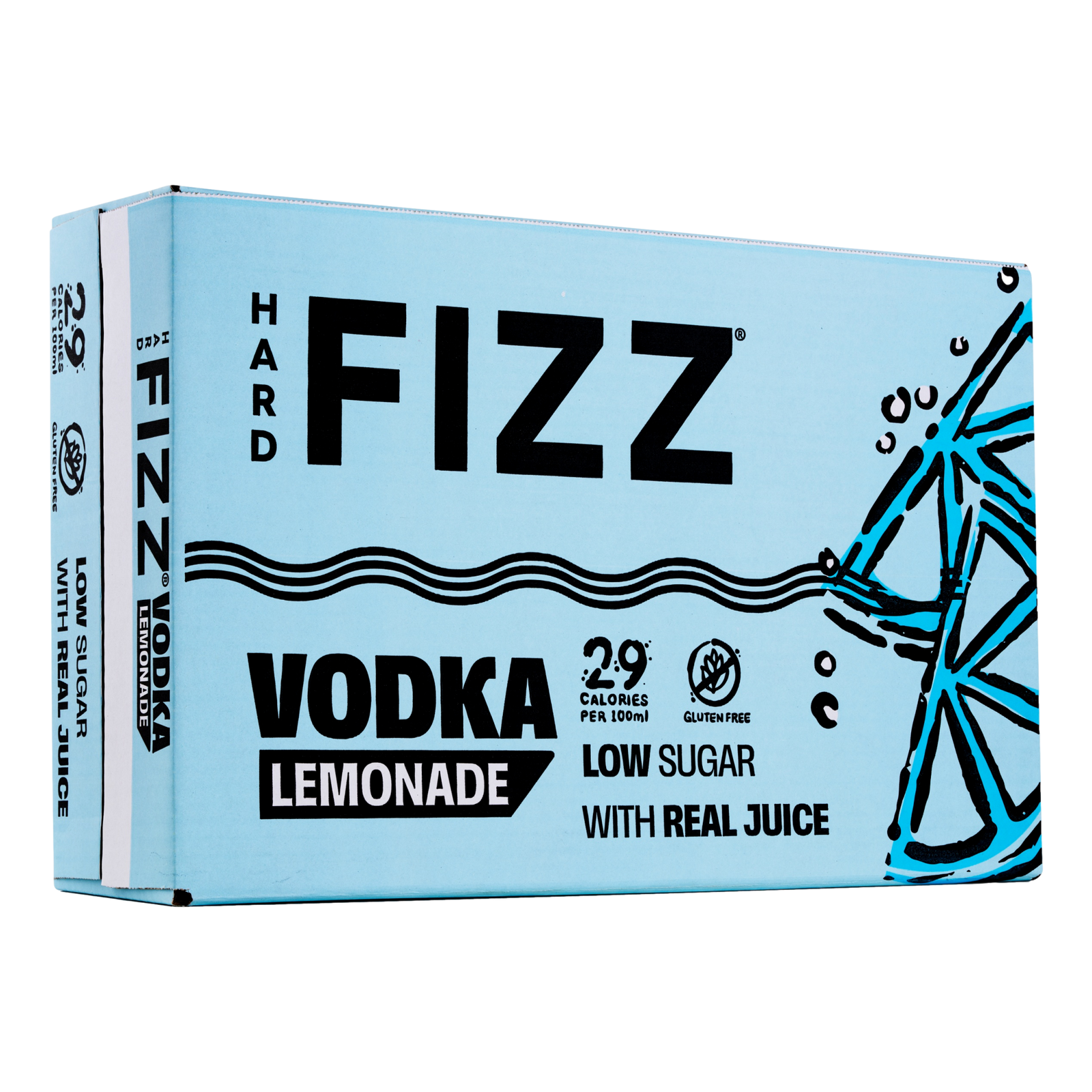 Hard Fizz Vodka Lemonade 4% 330ml Can Case of 24