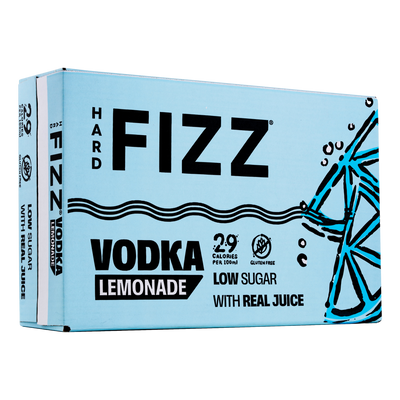 Hard Fizz Vodka Lemonade 4% 330ml Can Case of 24