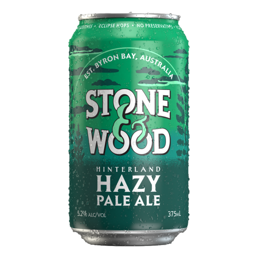 Stone & Wood Hinterland Hazy Pale Ale 375ml Can Case of 16