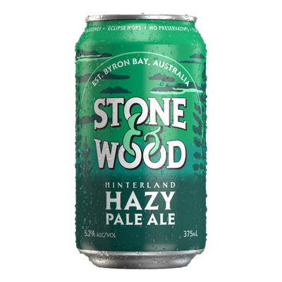 Stone & Wood Hinterland Hazy Pale Ale 375ml Can Case of 16