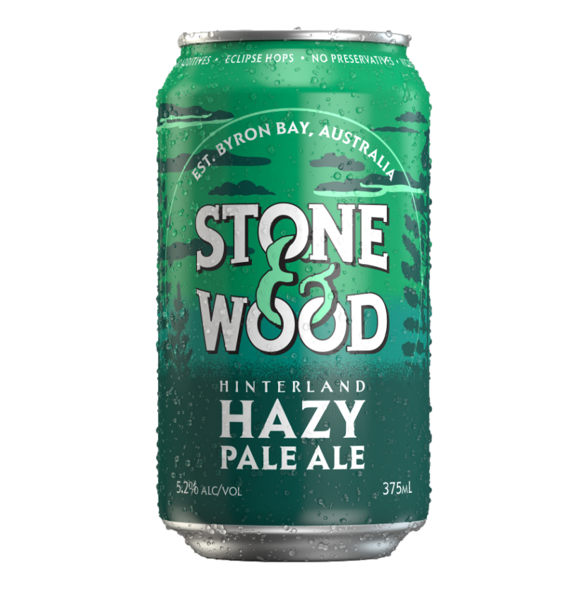 Stone & Wood Hinterland Hazy Pale Ale 375ml Can 4 Pack